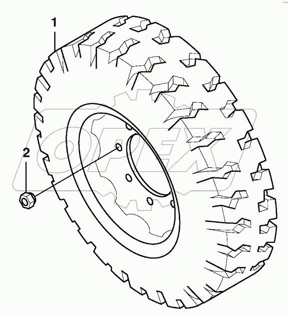  Wheel and tire 11840346
