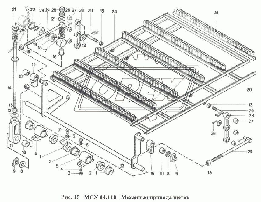 МСУ 04.110 Механизм привода щеток