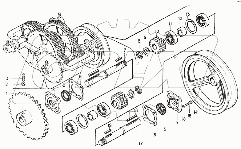 МЕХАНИЗМ САМОПЕРЕДВИЖЕНИЯ ЗП07.000