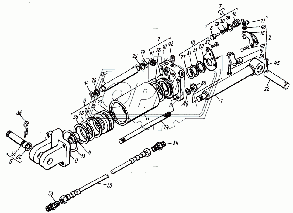 Гидроцилиндр Ц75-1111001Б