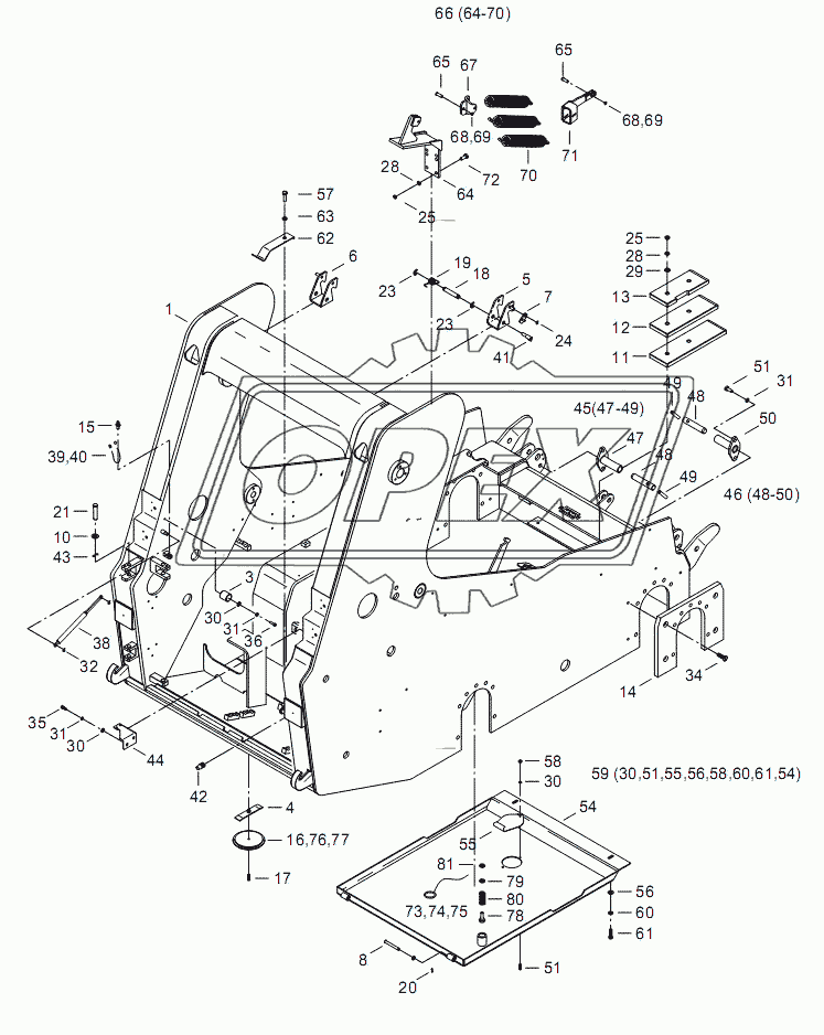 Рама комплектная