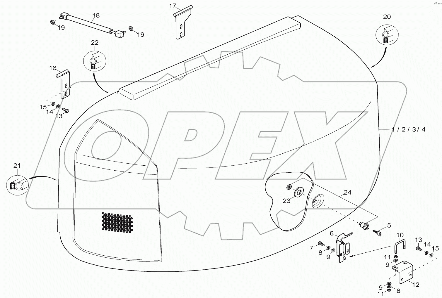  ENGINE HOOD E: AG01502