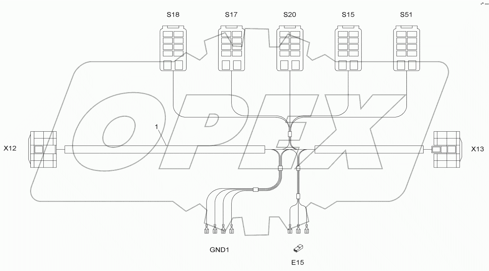  WIRING HARNESS CABINE