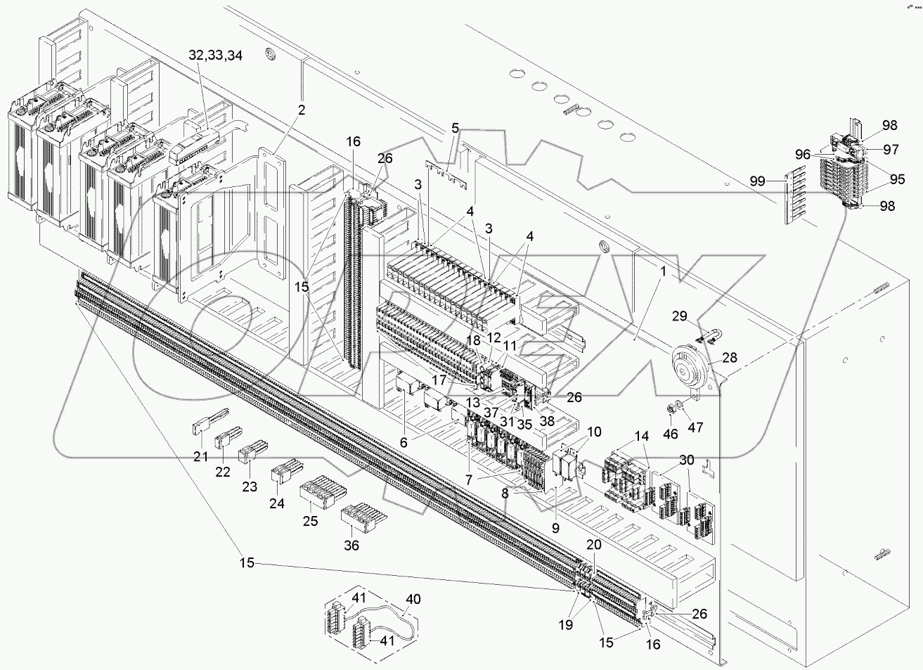  ELEC.CABINET - MOUNTING PLATE