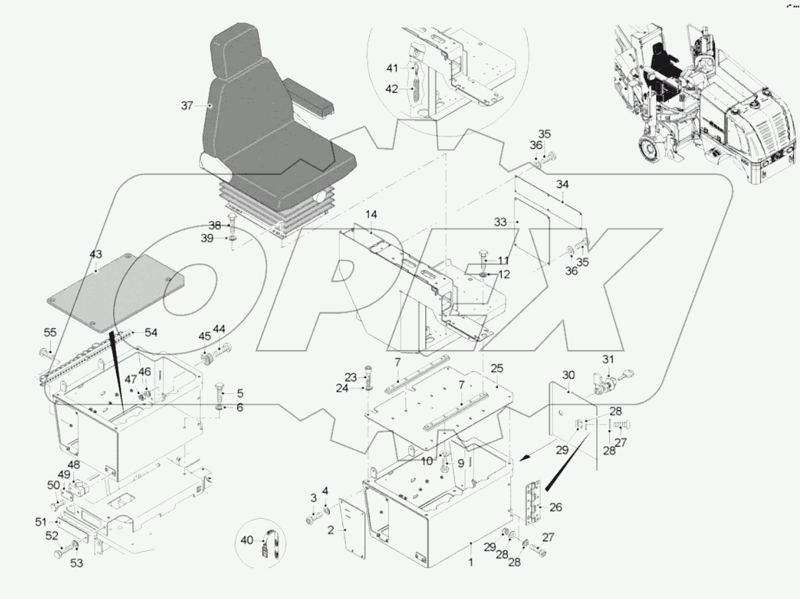  DRIVER'S SEAT: STANDARD