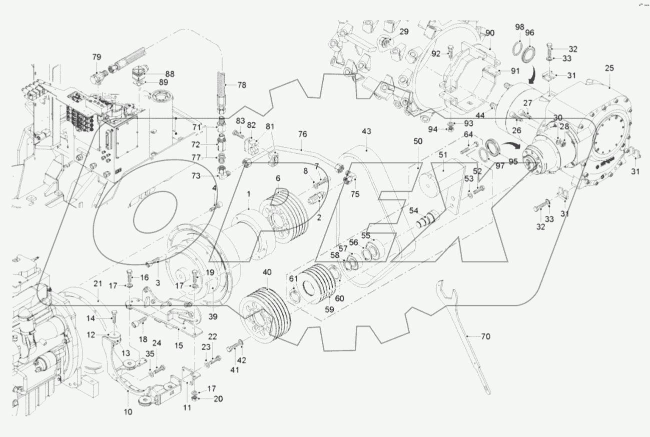  DRIVE - MILLING DRUM