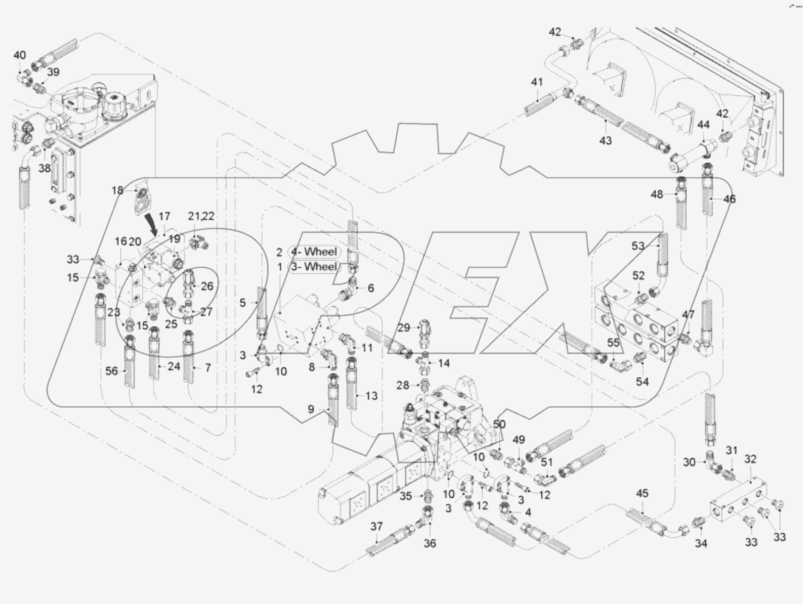 DRIVE SYSTEM - PUMP CONNECTORS