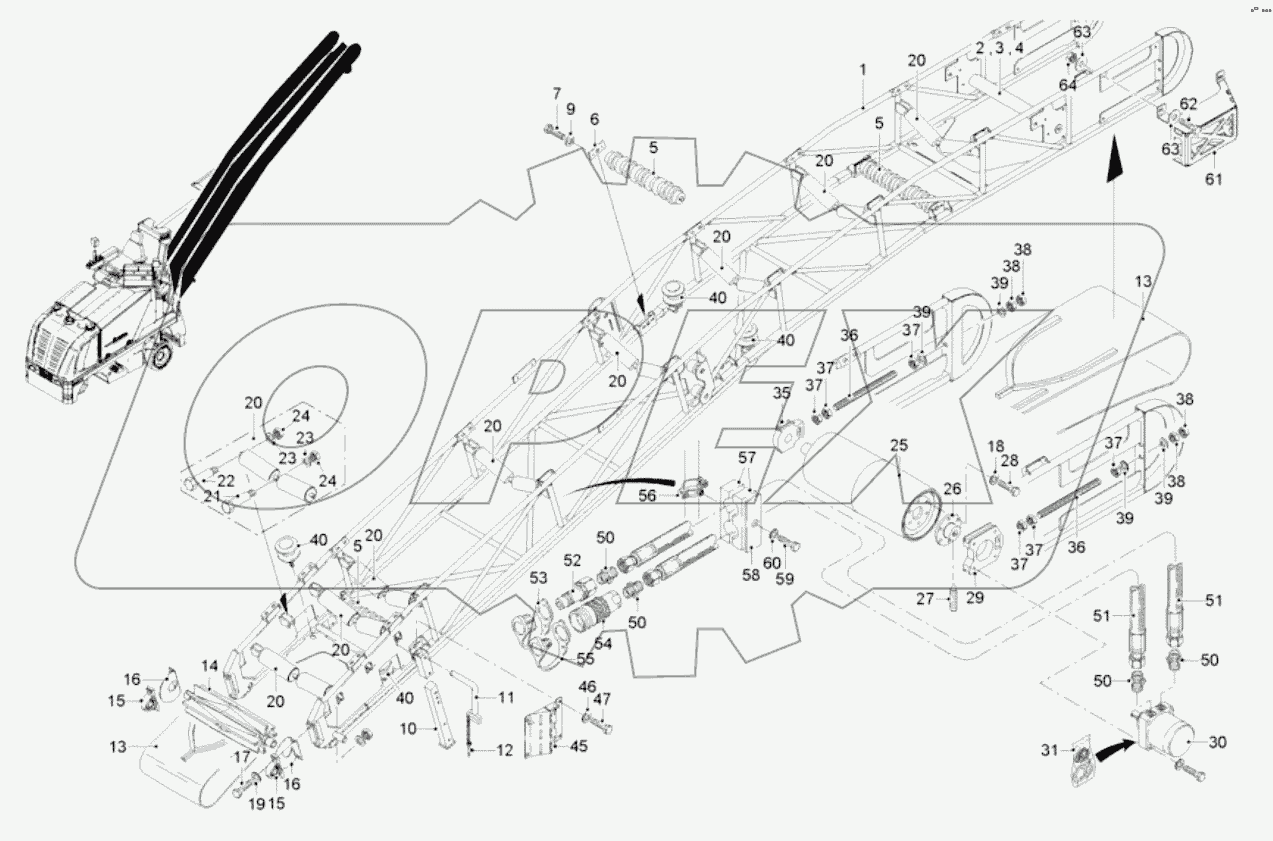  DISCHARGE CONVEYOR LONG - ANCIL. PARTS
