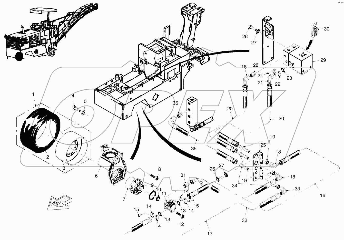  ADVANCE DRIVE FRONT 3-WHEEL