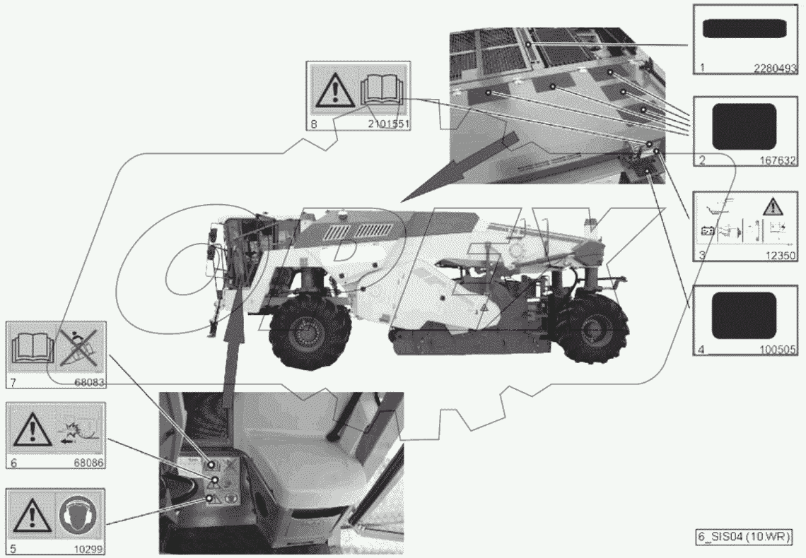  STICKER SECUR., LEFT/TOP