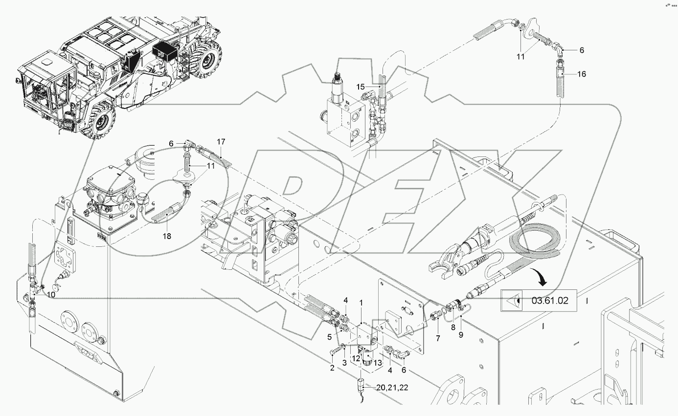  PICK EXTRACTOR, HYDRAULIC