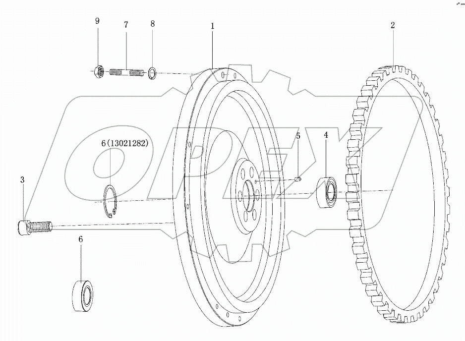  Маховик в сборе