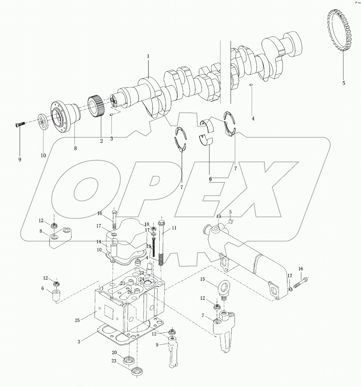  Коленчатый вал в сборе I