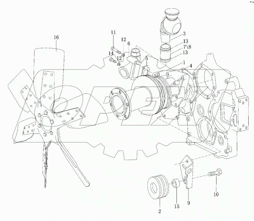  Балансировочный механизм второго разряда в сборе