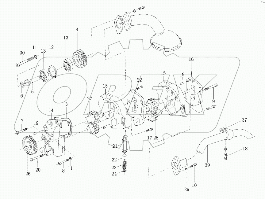  Крышка головки цилиндра в сборе