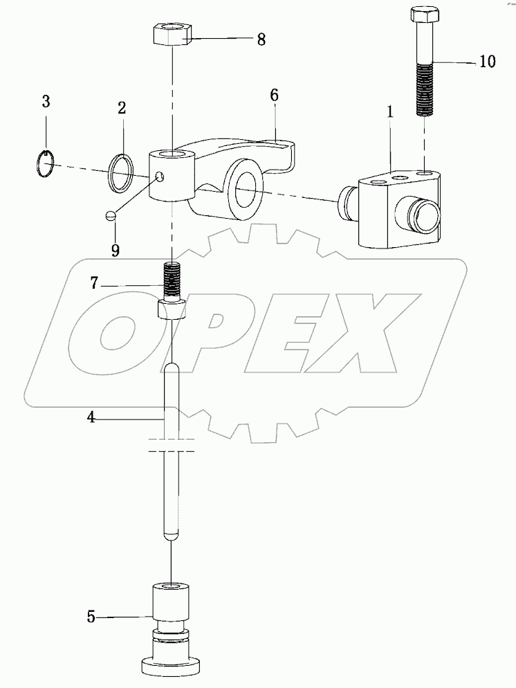  Седло коромысла в сборе
