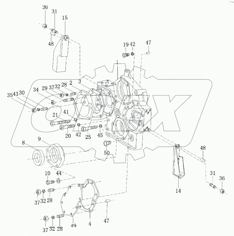 Корпус дизеля в сборе II
