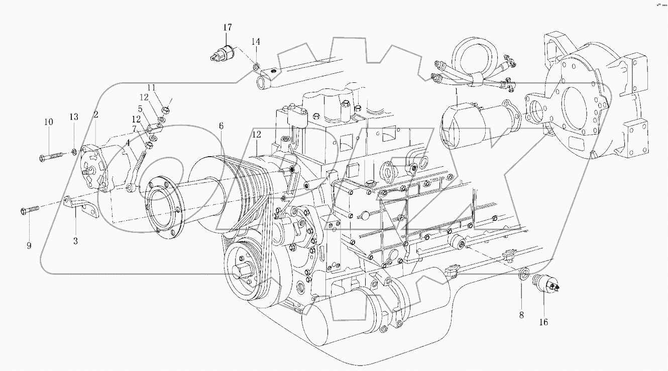  Труба смазочного масла в сборе