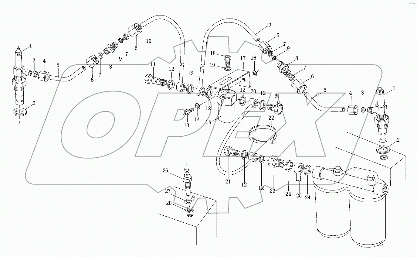  Высоконапорный масляный насос в сборе