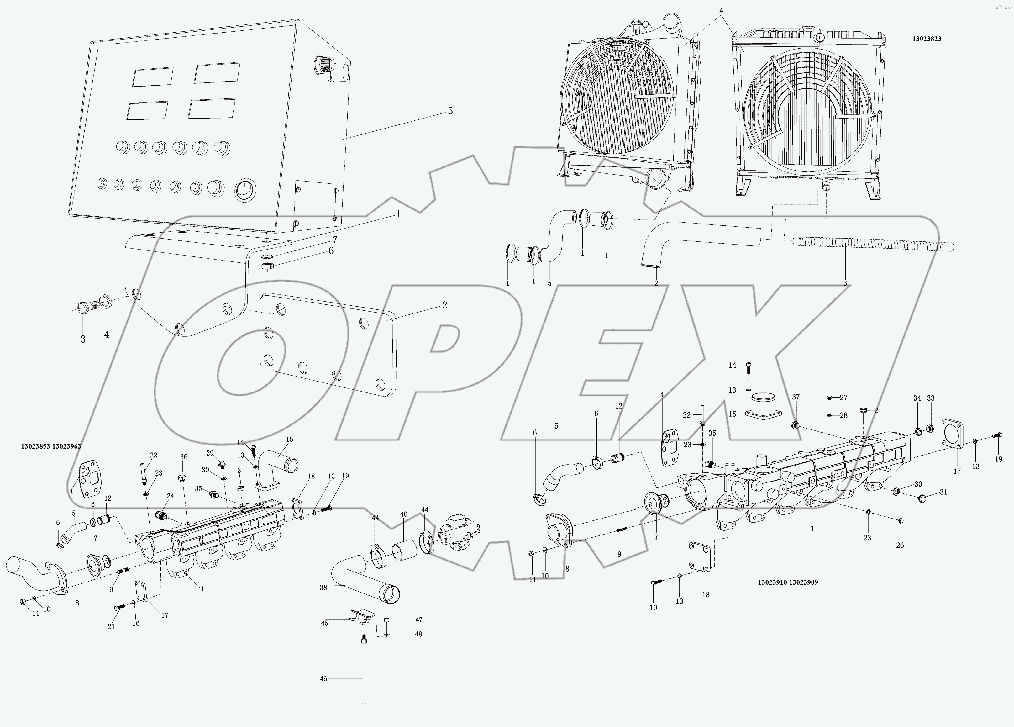  Впускная труба в сборе