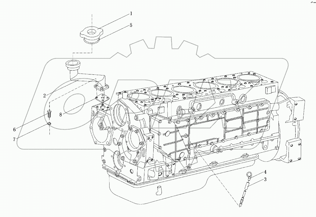  Корпус дизеля в сборе IV