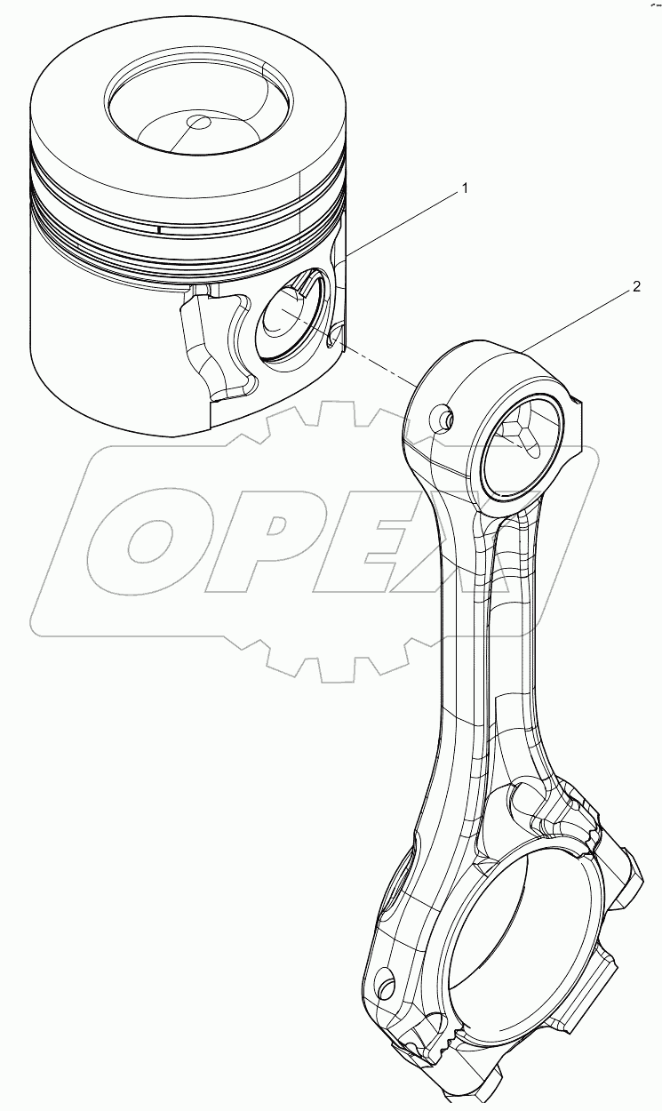  Piston and connecting rod assembly