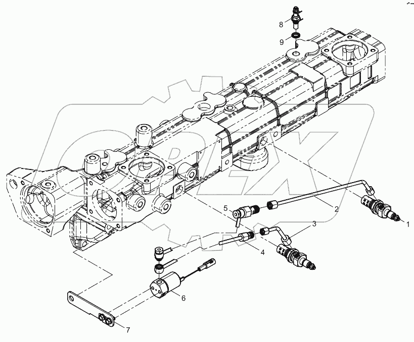  Flame preheated starting assembly