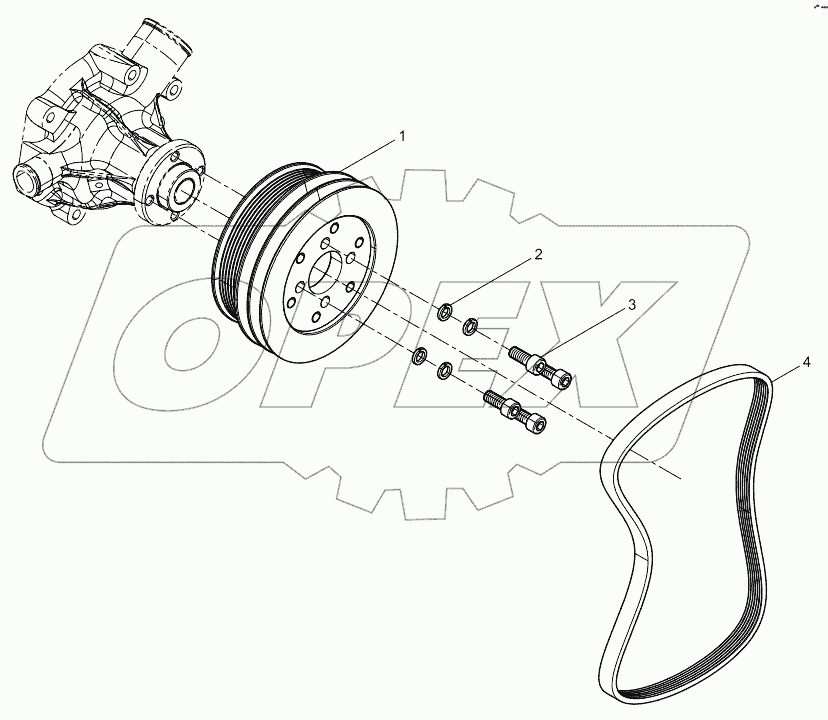  Water Pump Pulley Assembly