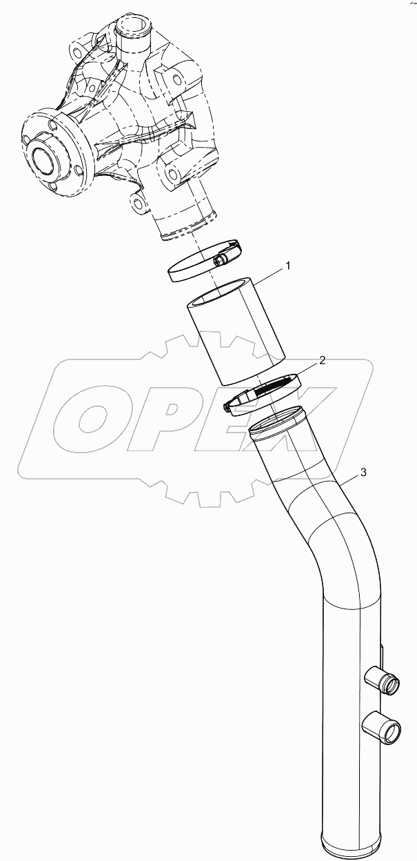  Water inlet joint pipe assembly
