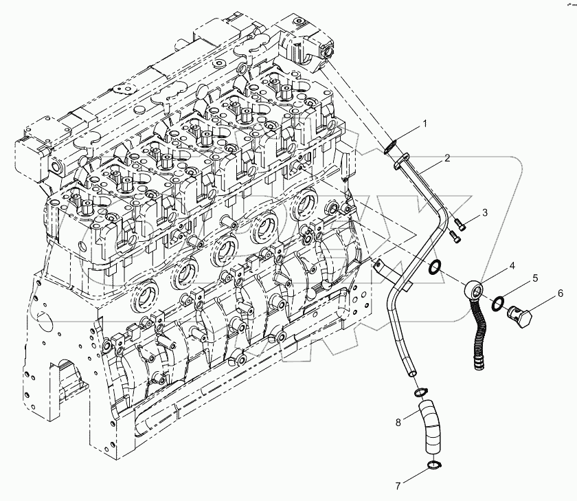  Cooling water pipe assembly