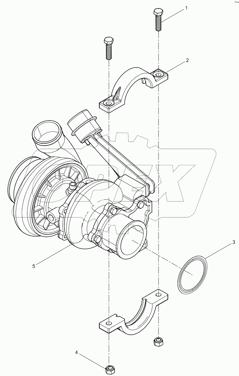  Exhaust turbocharger assembly