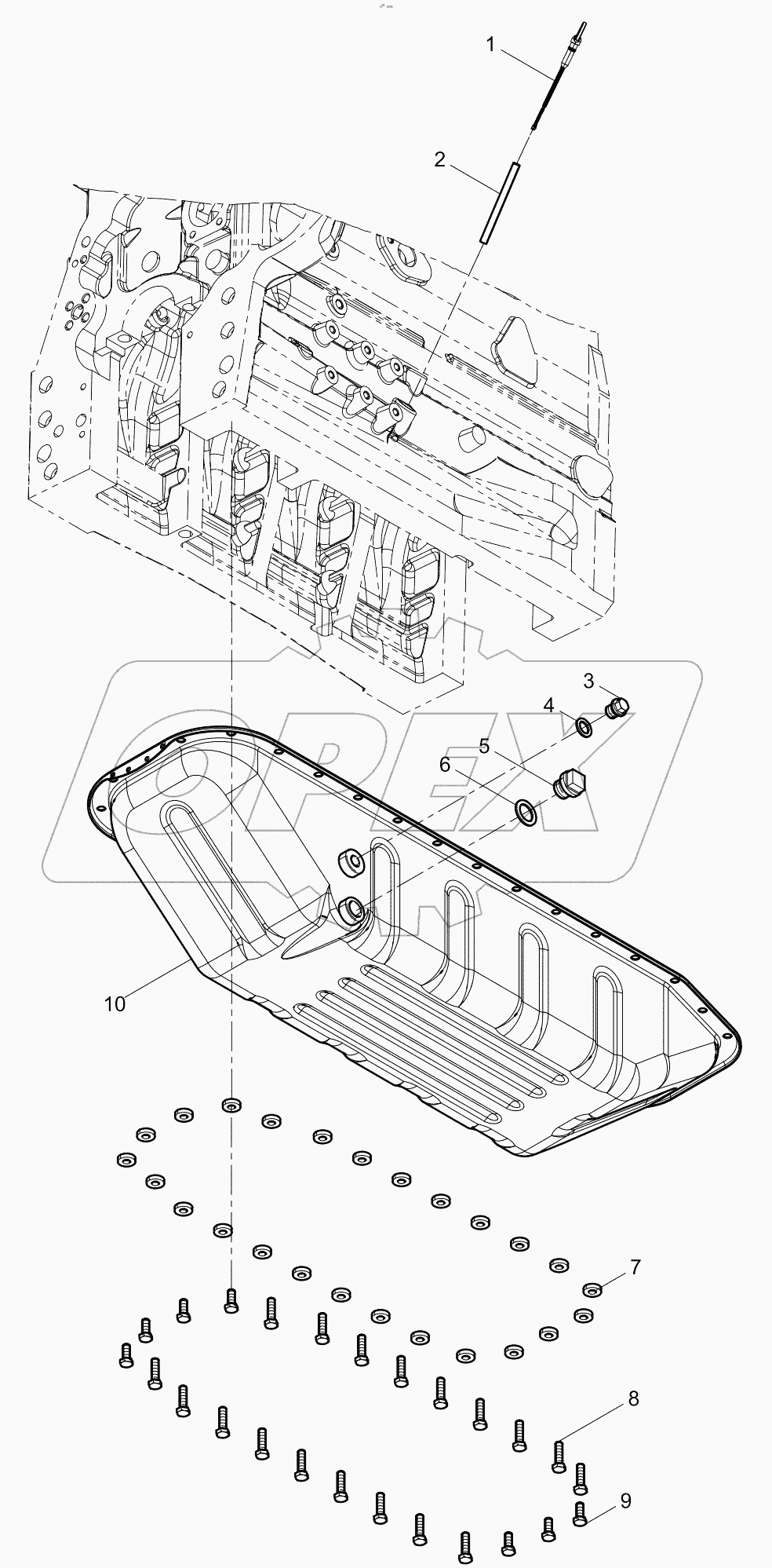  Oil pan assembly