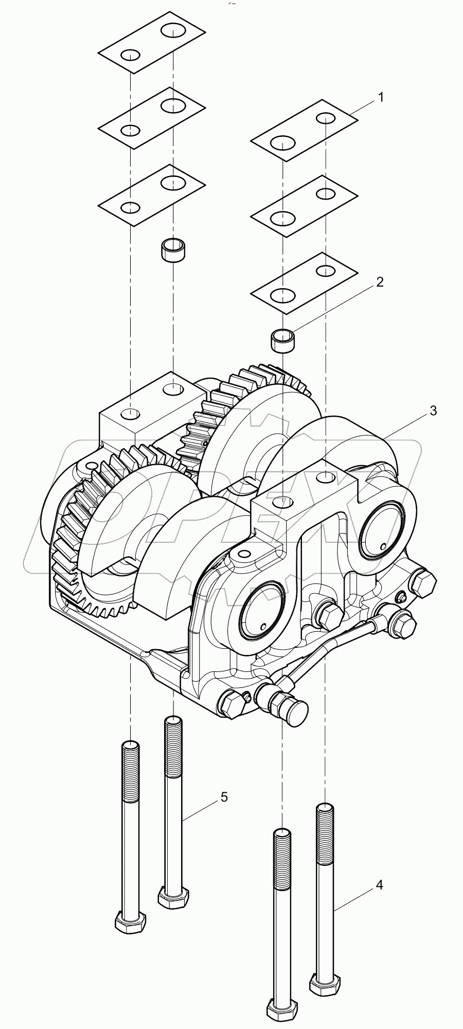  Secondary balancing mechanism assembly