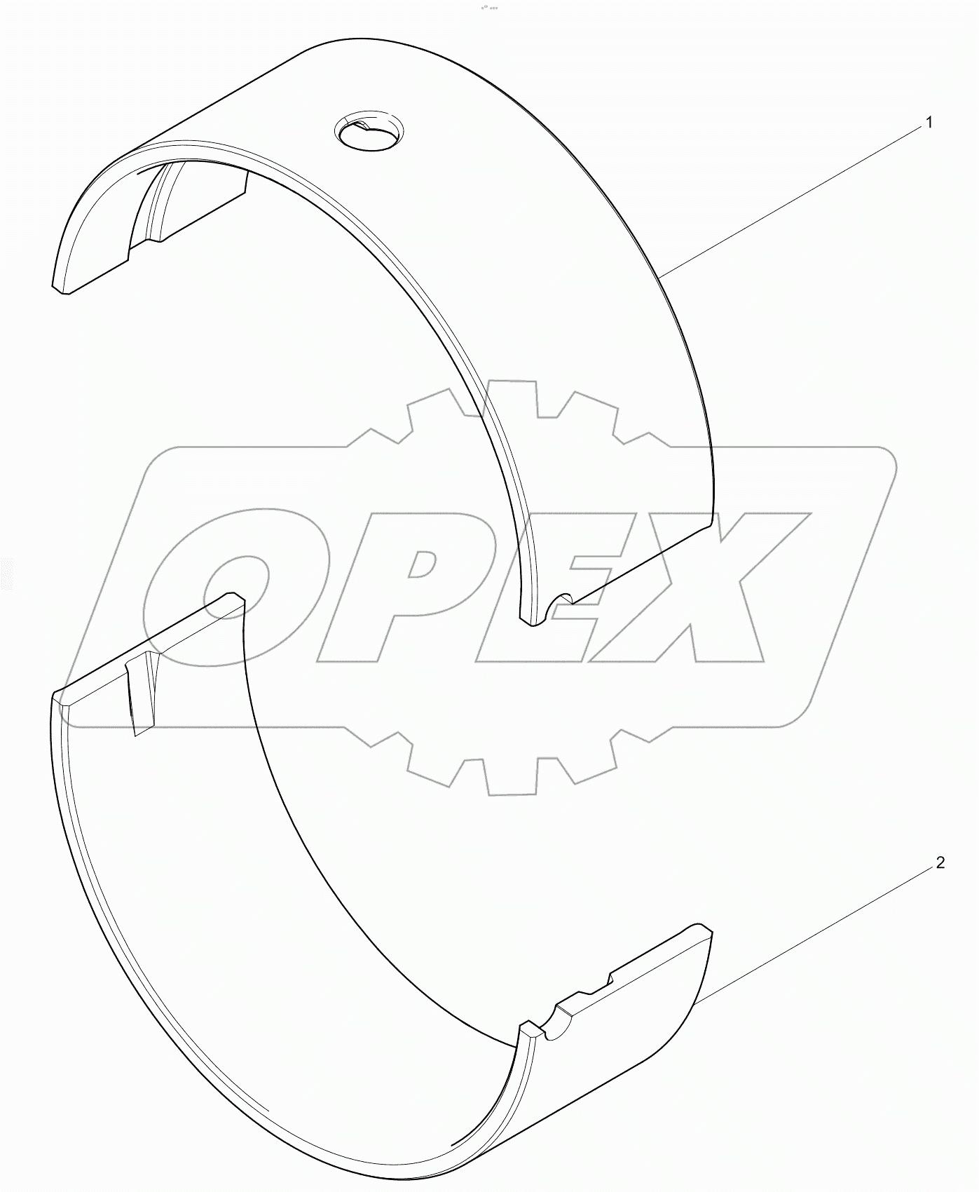  Thrust main bearing bush assembly