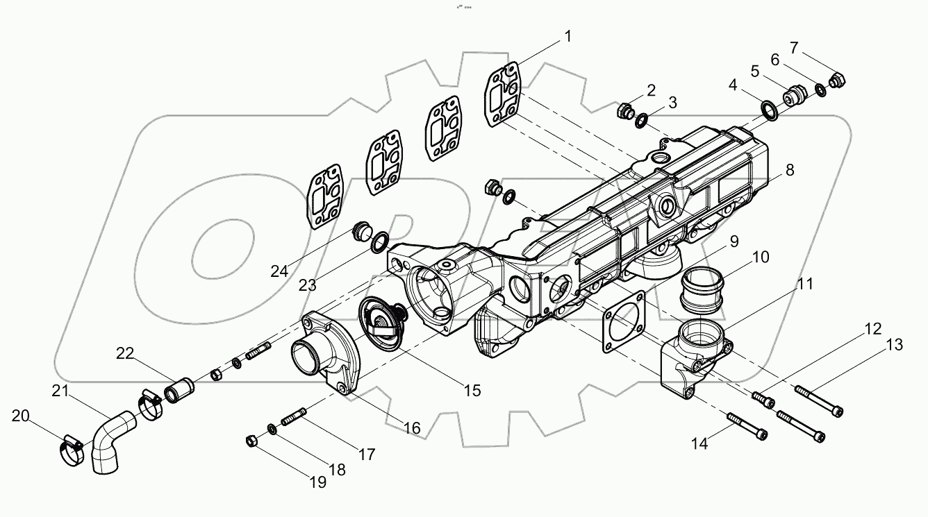  Air inlet pipe assembly