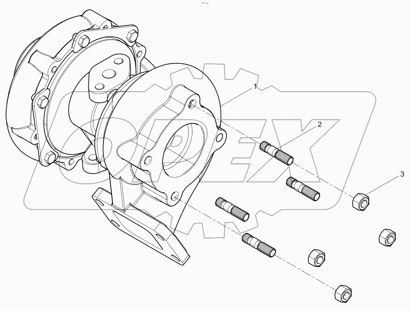  Exhaust gas turbocharger assembly