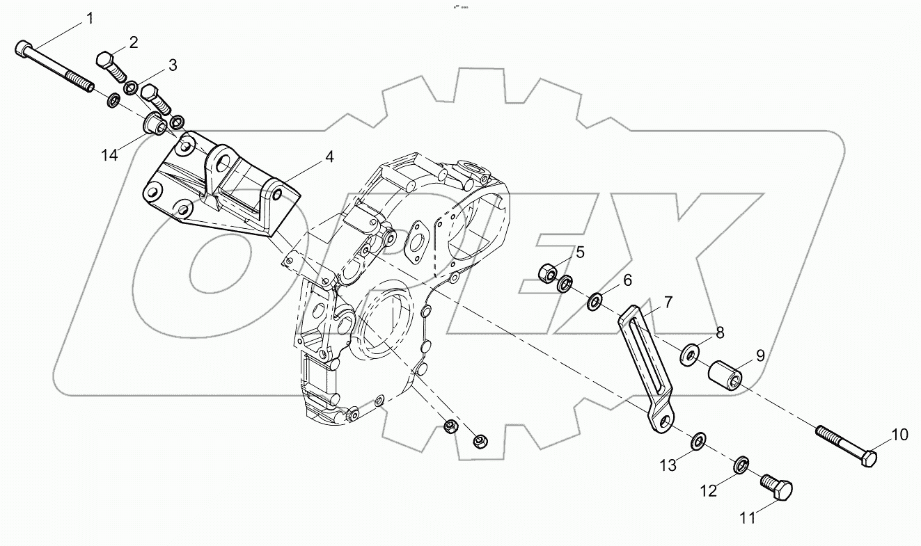  Alternator bracket assembly