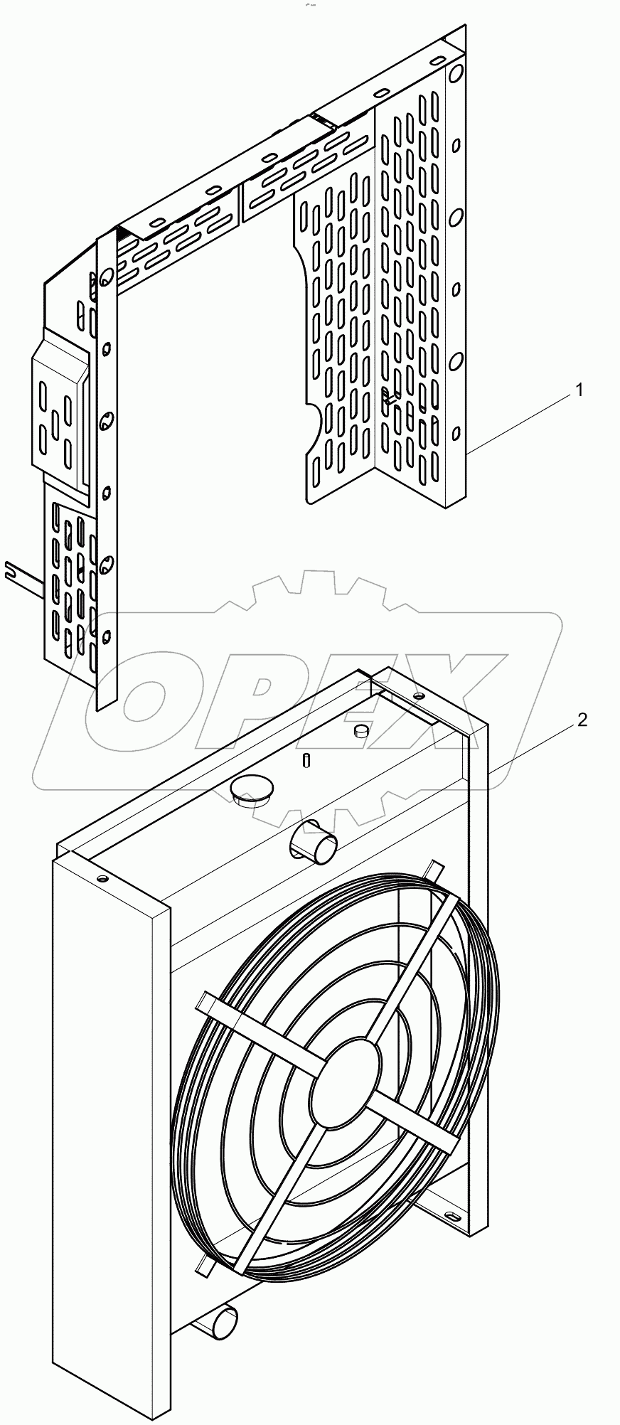  Single Transport Parts Attached to Engine Group