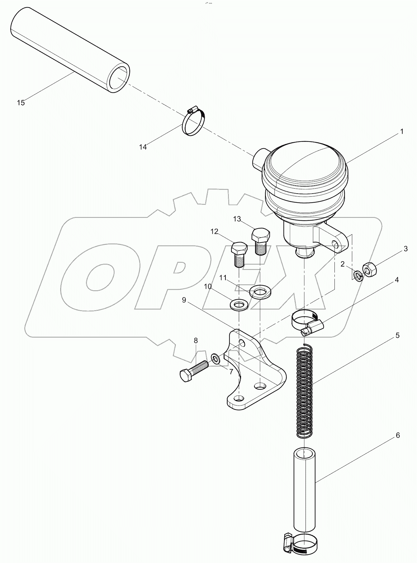  Crankcase ventilation device assembly