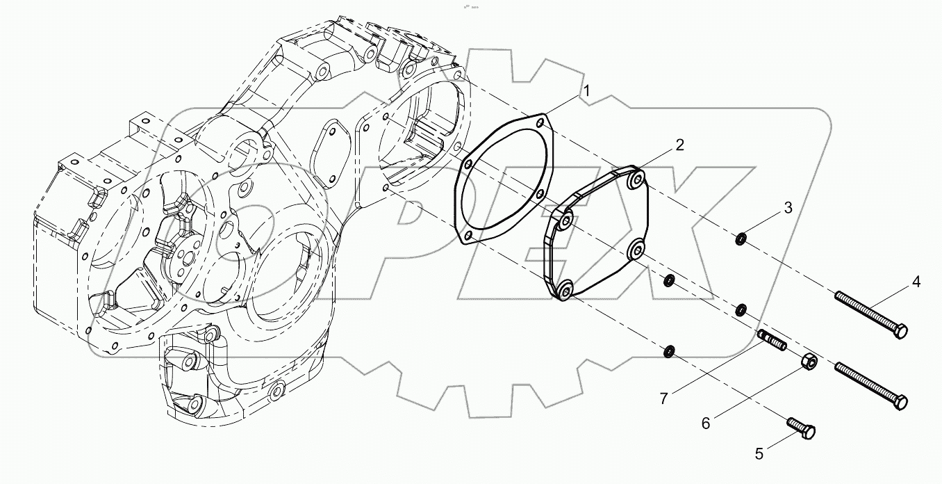  Hydraulic pump cover assembly