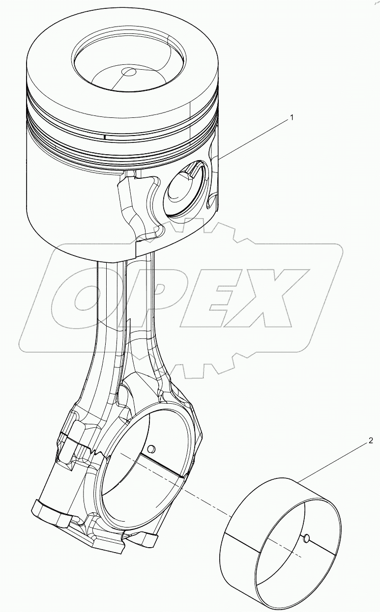  Piston and connecting rod assembly