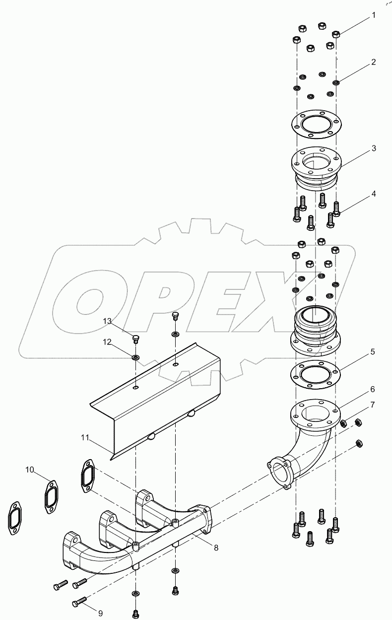  Exhaust pipe assembly