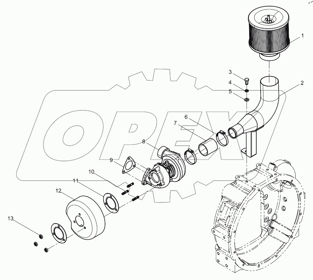  Turbocharger asm (-02/-12)
