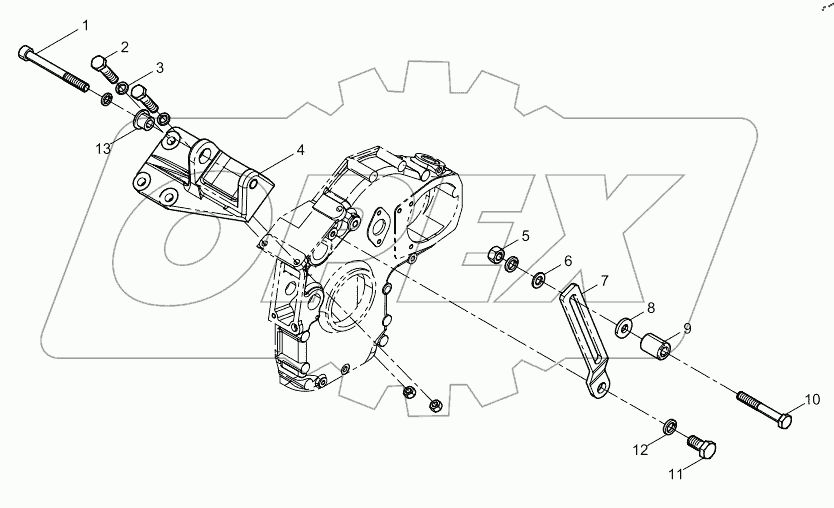  Alternator bracket assembly