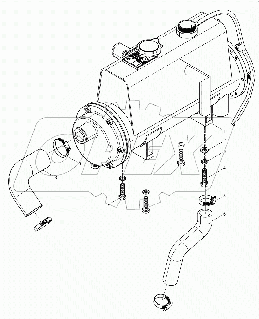  Heat exchanger assembly (-01/-11)