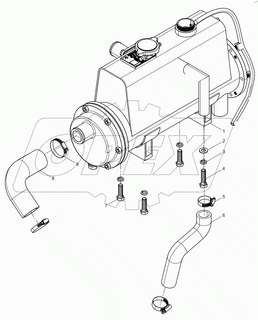  Heat exchanger assembly (-02/-12)