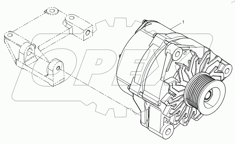  Complete alternator 8/13m26.3