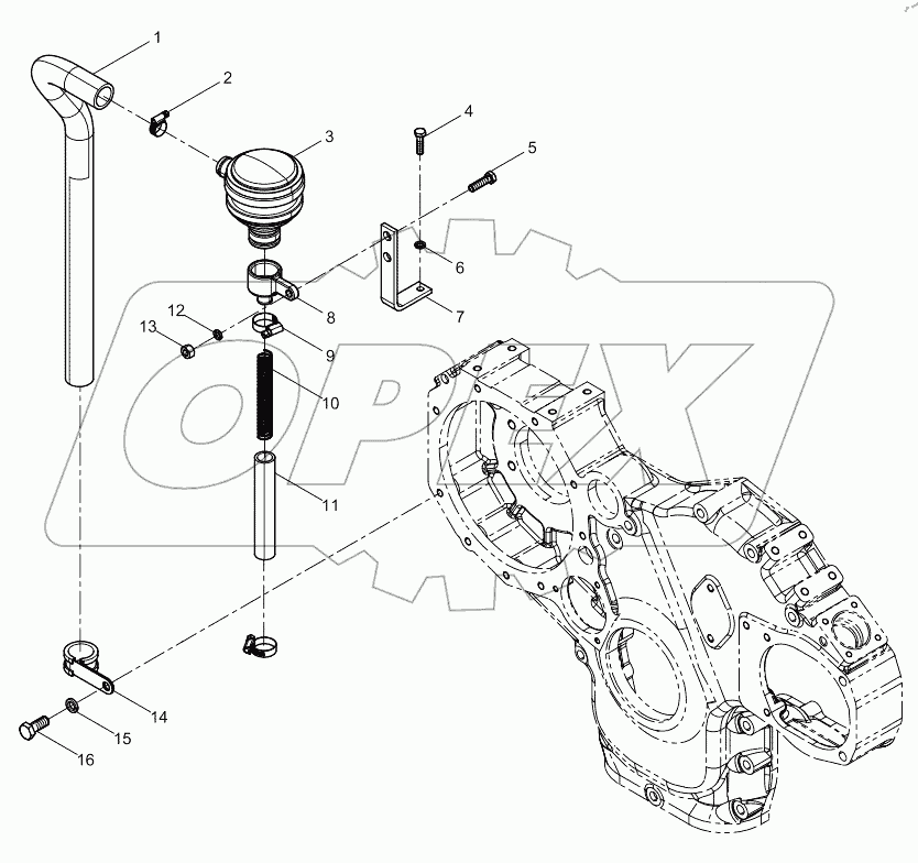  Crankcase ventilation assembly