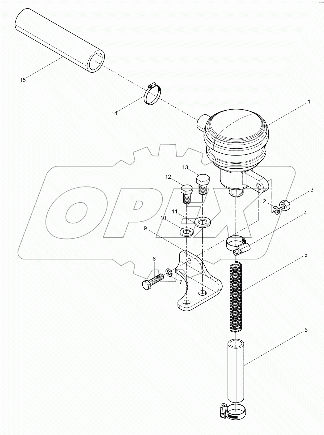 Crankcase ventilation unit set