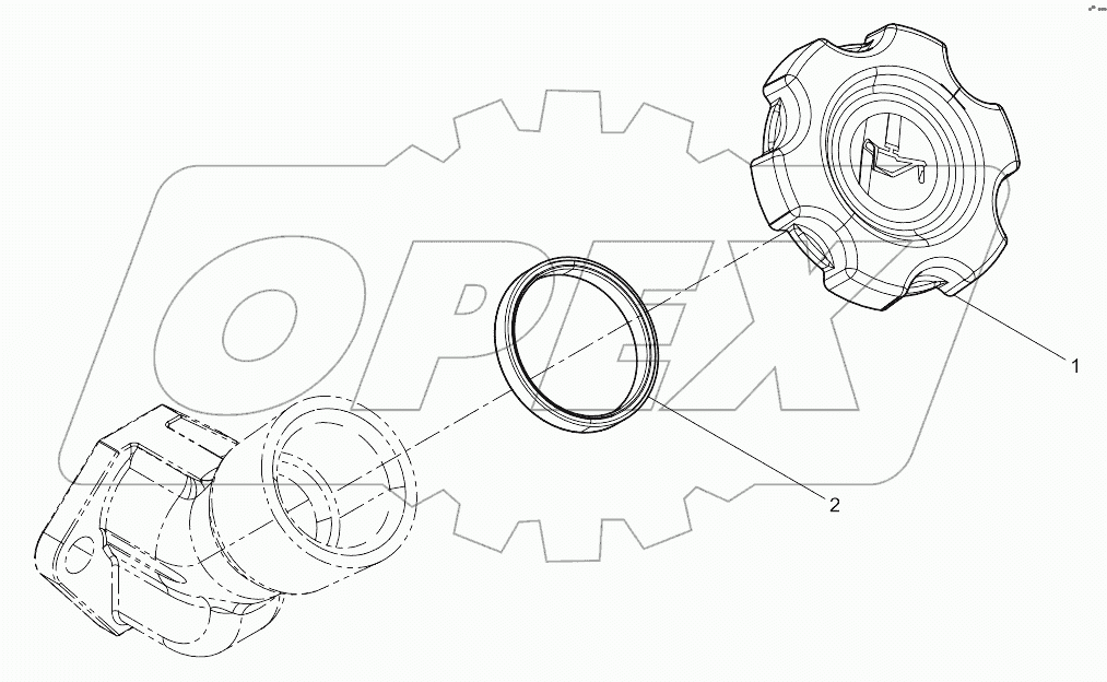  Add oil cap assembly